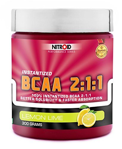 Nitroid BCAA 2:1:1 Intra Workout Branch Chain Amino Acid -300 g (Lemon Lime)