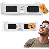 Tottal Solar Eclipse Glasses ISO 12312-2 Eclipse 2 August 2027 Spain CE Certified Protection + Safe UV/IR Filter Lightweight