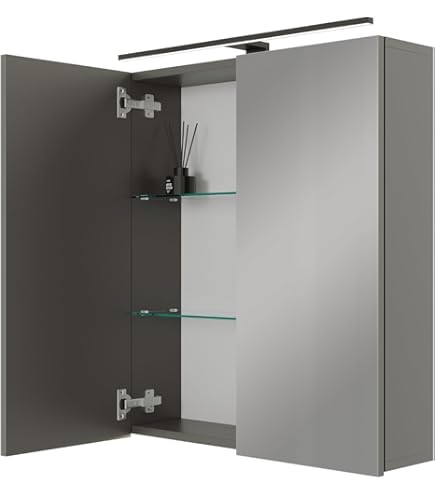 Grado Spiegelschrank Badmöbel - Moderner Badezimmerschrank Mit Spiegel