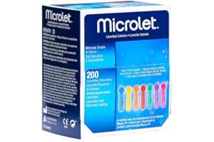Microlet 2071310 Coloured Lancets Assorted Colours (Pack of 200)