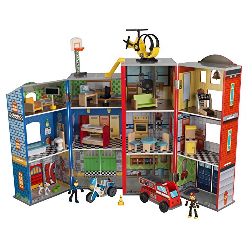 Kidkraft 63239 - Juego de héroes cotidianos en madera