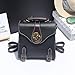 Produktbild Paket Double Shoulder Bag Female Retro und Vielseitige Multifunktionsdrucker Single Schulter klopfte Farben und Elegante Mini, Kleiner Rucksack 21 * 10 * 23 cm, schwarz