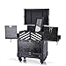 Produktbild QQB Zug Make-Up Etuis Schönheit Rolling Kosmetikkoffer Trolley Wagen Reise Lagerung Veranstalter Box mit 4 Universal Räder zum Professionel Künstler (14.57"×9.45"×21.08")
