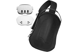 APEXINNO VR - Bolsa de Hombro para Accesorios Oculus Quest 3S Quest 3, Bolsa de Viaje de Almacenamiento Profesional para Auriculares Quest 3S/3 VR, Correa para la Cabeza Original/Elite, Controladores