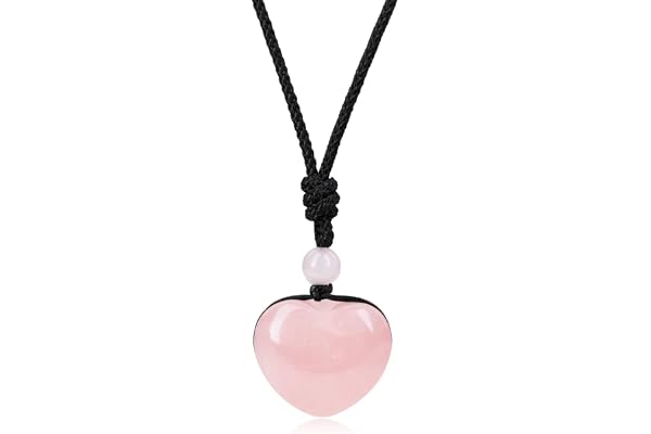 COAI Collier Ajustable Pendentif Cœur Pierre Femme