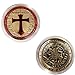 Produktbild Gedenkmünze Tempelritter/ Freimaurer mit Kreuz und Brosche in Doppelherz-Form von The Masonic Exchange