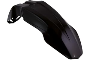 IUSOT Racetech Garde-boue avant universel Motocyclette Acier inoxydable Noir front