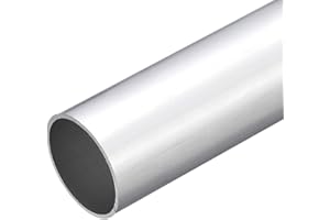 sourcing map Tube Rond en Aluminium 6063, 40mm OD 37mm ID 30cm de Longueur Tuyau Tube pour Industrie DIY Projets