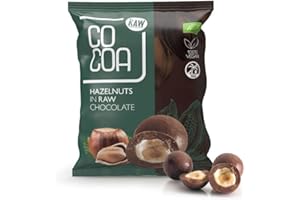 CO COA COCOA - Enrobées de Chocolat Noir BIO aux Noisettes - A l'unité (70g)