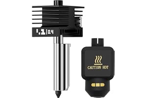 0,4 mm härdat stålmunstycke hotend kit för P2S/X2D/H2-serien, 3D-skrivare snabb swap läckagesäkert integrerat munstycke hot e