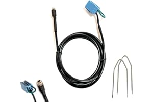 1neiSmartech Aux w kablu + zestaw do wyciągania dla Delphi Bosch i Fiata 500, Grande Punto Evo, Panda, Lancia i Alfa 147 radia samochodowe, z żeńskim gniazdem i swetrem z kluczem do usuwania radia