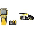 KLEIN TOOLS VDV501-851 Scout Pro 3 Cable Tester & Pass-Thru Modular Wire Crimper, All-in-One Tool Cuts, Strips, Crimps, Fast and Reliable VDV226-110, Yellow/Black, Pack of 1