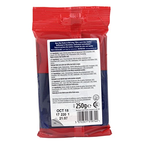 Regalice Fondant Zuckerpaste 250g, Farbe:Navy Blau