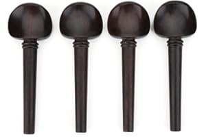 DEMERAS Pioli di Accordatura per Violoncello in Ebano di Alta Qualità, Accessori per Parti Musicali Adatto per Violoncello 4/4 a Grandezza Naturale,Accessori per violino