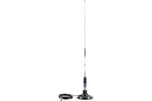 Antena CB PNI ML75, Plegable, 26-28MHz, 300W con Base magnética incluida, Longitud 90cm