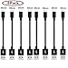 Price comparison product image 8Pack Micro USB Cable, AOSOK [8X1FT(30cm)] Premium Short Nylon Braided Android Charger USB to Micro USB Charging Cable Samsung Charger Cord for Samsung Galaxy S7 Edge/S7/S6/S4/S3,Note 5/4/3 (8Pack)