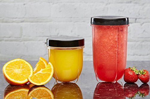 Andrew James 4 in 1 Multifunktionaler Smoothie Maker, 220W, 2 x 600ml Trinkbecher, 1.5L Kapazität – in Rot - 8