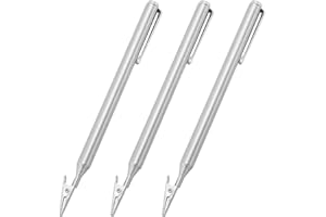 SUNNYCLUE 3 Pince Crocodile Télescopique Extensible Réglable en Métal Argenté Outil de Stylo Crocodile en Acier Inoxydable pour la Fixation de Bijoux et la Mécanique