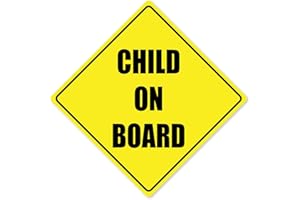 GENERIC Child On Board Car Safety Vinyl Car Sticker 150mm by 150mm Printed on External grade vinyl which is designed to be fitted on the OUTSIDE of the vehicle for many years
