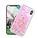 Produktbild Schutzhülle für iPhone X, für iPhone 10 Gypsophila, aus Silikon, TPU mit Bling Sabbie Möbel Sequins für Liquid Glitter Shine, weiche transparente Stoßstange auf Anti-Scratch Cap Shock