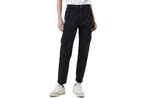Noisy may Nmmoni Hw Utility Cargo Ank Az329bl Noos - spodnie jeansowe Kobiety