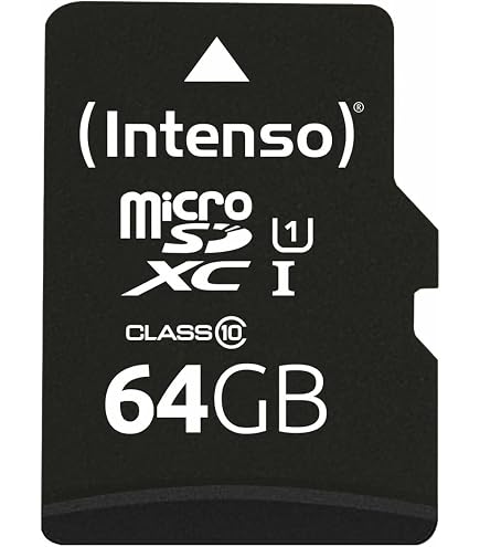 64 Go Carte mémoire Micro SD Classe 10 UHS-I pour Vos vidéos 4K UHD (U3