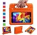 Produktbild NEWSTYLE Samsung Galaxy Tab 4 7.0 Zoll Eva Stoßfeste Schutzhülle Tragbar für Kinder mit Ständer Schutzhülle Standfunktion für Samsung Tab 4 SM-T230/T231/T235 7 Zoll Tablet,- Orange