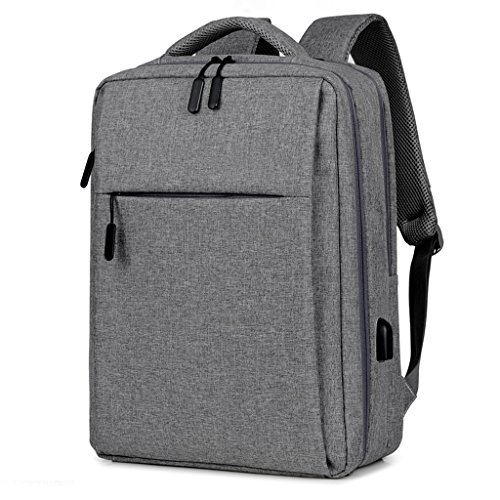 Preisvergleich Produktbild HUANGDA Doppelter Schulter-Rucksack, einfache Laptop-Tasche, Reiserucksack, lässiger Einkaufs- Rucksack (Color : Gray)
