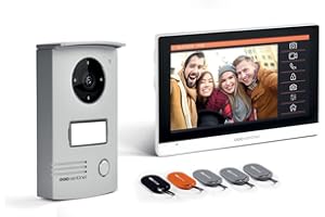 SCS Sentinel, PVF0042, VisioDoor 7+ RFID, Interphone Vidéo Filaire Haut de Gamme, Écran Tactile 7", Badges RFID, Platine de Rue, Sonnette, Installation Facile, Garantie 5 ans