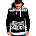Produktbild Geili Herren Basic Hoodie Kapuzenpullover Sweatjacke Weihnachten Rentiere Gedruckt Pullover Oversized Mit Kapuze Tasche Sweatshirt Langarmshirt Große Größen Kapuzenpulli Bluse Tops