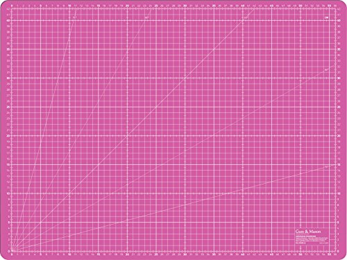 Selbstheilende Schneidematte A2 in Pink, Blau, Grün. Perfekt zum Nähen, Basteln und Patchworken. 60×45 beidseitig bedruckt. cm und inch Angabe - 8