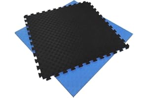 PAVIMENTOS ARQUISERVI Suelo Puzzle Tatami | Losetas Gran Formato XL | 100x100x20cm | Gimnasios | Gym En Casa | Fitness | Aerobic | Yoga| Superficie Agarre En 5 Líneas | Libre de Tóxicos.