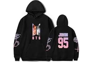 Xersex Unisex Music Group Hoodies BTS Music Group Jumper Turtleneck Sweatshirt for Army Suga Jin Jimin Jung Kook J-Hope Rap-Monster V