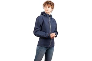 Rider-Tec – Blouson Moto Urban Girly SoftShell Blue – Protections Homologuées CE Incluses – Léger & Respirant