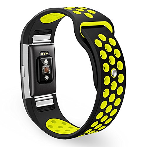 Fitbit Charge 2 Armband, Bepack Kieselgel Weiche Silikon verstellbaren Ersatz-Armband für Fitbit Charge 2 Smartwatch Herzfrequenz Fitness Wristband - 2