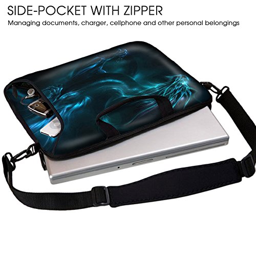 Sidorenko 17-17 3 Zoll Laptoptasche   Laptop Umh  ngetasche  Stilvolle Designer - Computer - Notebook-Schultertasche aus Neopren Schmutz- und Wasserab