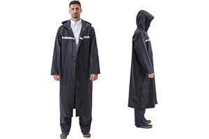 Pahajim Poncho Antipioggia Uomo Riutilizzabile Impermeabile Donna Lungo Mantella Antipioggia Adulto per Trekking Viaggio Lavoro