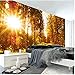 Produktbild Lsfhb 3D Wallpaper Moderne Goldene Sonne Schöne Herbst Ahorn Wald Foto Wand Wohnzimmer Schlafzimmer Landschaft Wandbild Tapete-120X100Cm