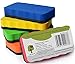 Produktbild 5er-Set Whiteboard-Schwamm - 5 Farben - magnetisch - reinigt trocken und effektiv - befreit zuverlässig Schrift Zeichnungen an Whiteboard Flipchart Magnet-Pinnwand