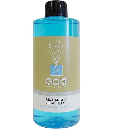 Recharge Parfum Goa 500ml Patchouli Cédrat - Bouteille Pour Diffuseur Bâtonnets