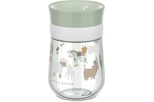 Mepal - 360° Mio Little Dutch learning cup - Leak-proof - 360 rim allows you to drink from either side - Smart lid closes when drinking stops - 300 ml - Little Farm