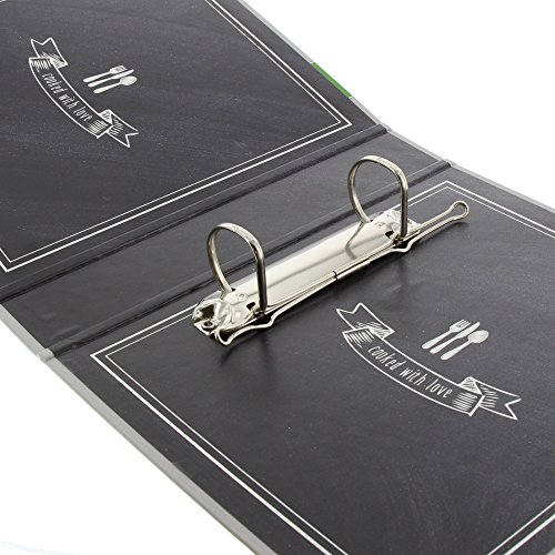 Goldbuch, Rezeptbuch Bon Appetit, 21×22,5cm, 25 illustrierte Blätter, Schwarz/Braun, 69036 - 3