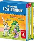Meine große Leselernbox - Rittergeschichten, Fußballgeschichten, Polizeigeschichten: Empfohlen ab 6 Jahren by 
