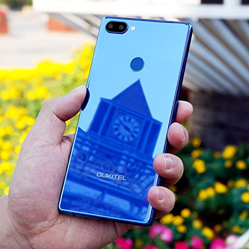 Handy ohne Vertrag, Oukitel MIX 2 5.99 Zoll Smartphone (18:9 VerhÃ¤ltnis Vollbild) P25 Octa Core 2160*1080pixel 6GB RAM 64GB ROM (21MP+2MP Hintere Kamera, 13MP Vordere Kamera) 4080mAh Akku-Blau