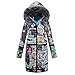 Produktbild Yvelands Winter Mantel Outwear lose Baumwolle warme gedruckte Taschen dickere Hasp mit Kapuze damenmantel kurzer Wetterjacke Herbstjacken Warmer Steppjacke Outdoorjacken