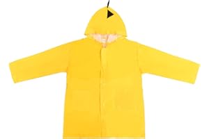 Daelesr Infantiles Chubasquero, Impermeable Abrigo Ropa Poncho de Lluvia para Niños Niñas, 5-8 Años Chaquetas Traje Capa de Lluvia con Capucha para al Aire Libre Ciclismo Cámping Senderismo