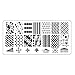DDLBiz® 1PC Nail Art Image Stamping Plates Manicure Stamp Template DIY Template Tool - Stainless steel (#1)