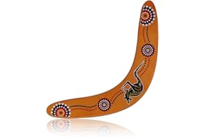TOUMETT Wooden Boomerang for Kids & Adults - Easy-to-Throw V-Shaped Returning Boomerang | Durable Outdoor Flying Saucer Toy Suitable for Backyard Games,Outing Family Fun,Beach Play Toy,Safe & Sturdy Design