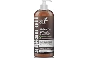 ArtNaturals Moroccan Argan Oil Shampoo - (16 Fl Oz / 473ml) - Moisturizing, Volumizing Sulfate Free Shampoo for Women, Men and Teens - Used for Colored and All Hair Types, Anti-Aging Hair Care