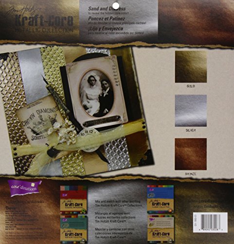 Darice Plastic Core'dinations Kraft Core Metal Cardstock-Assorted Colors